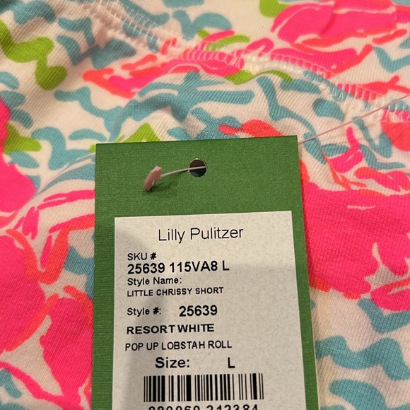 Lilly Pulitzer girls little skipper popover & chrissy shorts lobstah roll L NWT - Picture 5 of 13